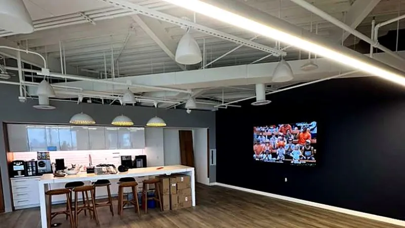 Finished commercial office renovation, South Florida